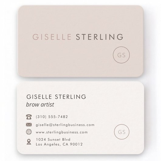 Brow Artist Feminine Professional Visitekaartje