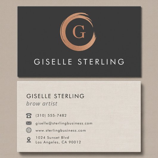 Brow Artist Modern Minimalist  Visitekaartje