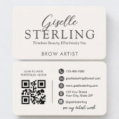 Brow Artist Neutral QR Code Visitekaartje