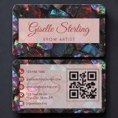 Brow Artist Opal Black QR Code Visitekaartje
