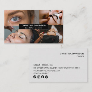 Brow Beauty Salon Chic - aangepaste foto's Visitekaartje