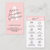 Brow Lamination Advocations Instructions Visitekaartje (Voorkant / Achterkant)