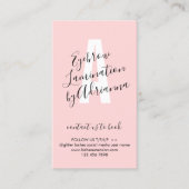 Brow Lamination Advocations Instructions Visitekaartje (Voorkant)