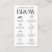 Brow Lamination Aftercare Modern Logo Cream Visitekaartje (Voorkant)