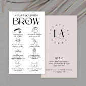 Brow Lamination Aftercare Modern Logo Cream Visitekaartje