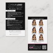 Brow Microblading Aftercare & Appointherinnering Visitekaartje (Voorkant / Achterkant)