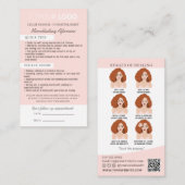 Brow Microblading Aftercare & Appointherinnering Visitekaartje (Voorkant / Achterkant)