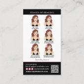 Brow Microblading Aftercare & Appointherinnering Visitekaartje (Achterkant)