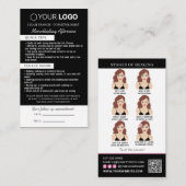 Brow Microblading Aftercare & Appointherinnering Visitekaartje (Voorkant / Achterkant)