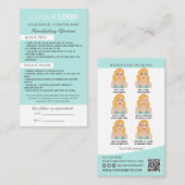 Brow Microblading Aftercare & Appointherinnering Visitekaartje (Voorkant / Achterkant)