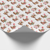 Brow Raccoon Verjaardagsviering Scene - Verjaardag Cadeaupapier (Hoek)