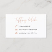 Brow Society Visitekaartje (Achterkant)