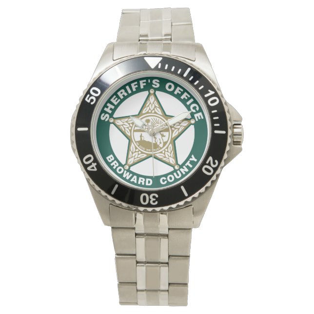 Broward Sheriffs Kantoor CREST Horloge (Voorkant)