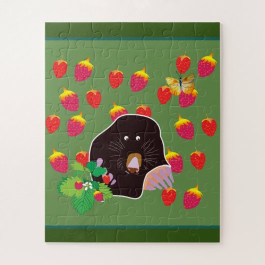 Browm Garden Mole Butterflies Legpuzzel (Verticaal)