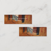 Brown Abstracte Kandinsky Professional Mini Visitekaartje (Voorkant / Achterkant)