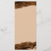 Brown Agaat Photo Menu Kaart (Achterkant)