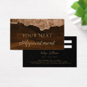 Brown Agate Appointment Card Visitekaartje (Bureau)