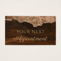 Brown Agate Appointment Card