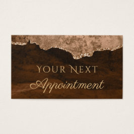 Brown Agate Appointment Card Visitekaartje