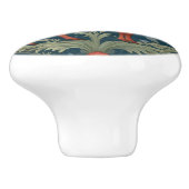 Brown Alpaca William Morris stijl Rechts Keramische Knop (Zijkant)