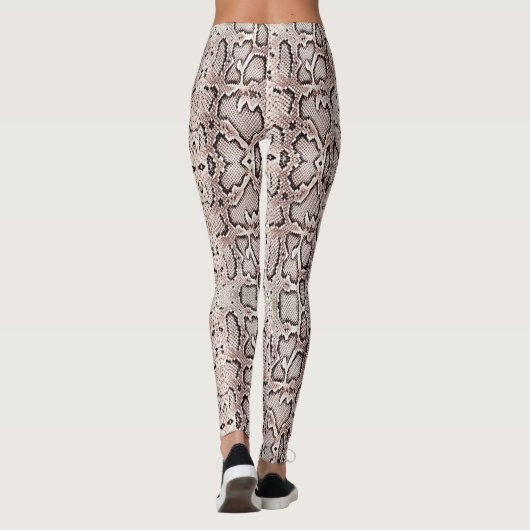 Brown Anaconda Snakeskin Leggings (Achterkant)