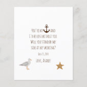 Brown Anchor zal je mijn Bridesmaid zijn (Achterkant)