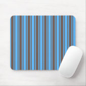Brown and blue candy stripes muismat (Met muis)
