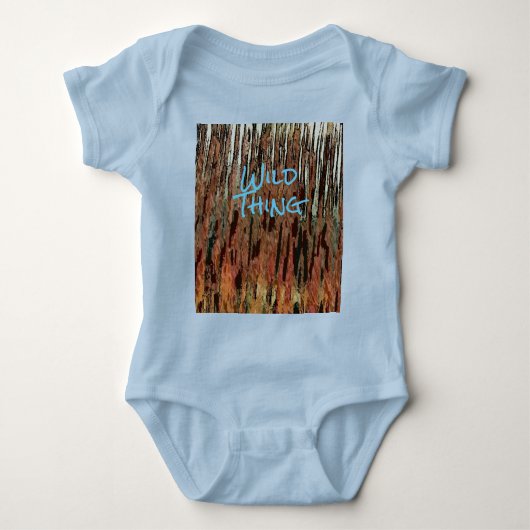 Brown and Blue Wild Thing Romper (Voorkant)
