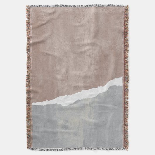 Brown And Gray Grunge Deken (Voorkant Verticaal)