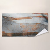 Brown and grey tree trunk badhanddoek (Badhanddoek)