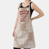 Brown and Purple Plaid Running on Cheer Christmas Schort (Insitu)