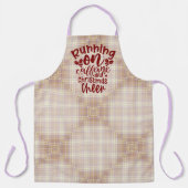 Brown and Purple Plaid Running on Cheer Christmas Schort (Voorkant)