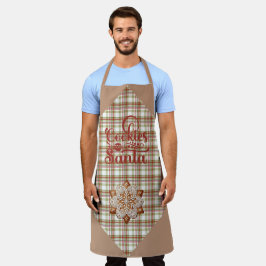 Brown and Red Plaid Cookies for Santa Schort