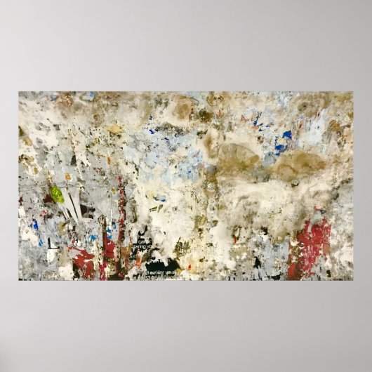 Brown and red wallpaper poster (Voorkant)