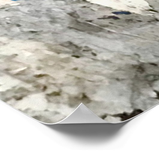 Brown and red wallpaper poster (Hoek)