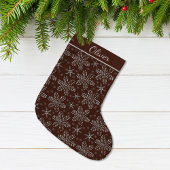 Brown and Silver Personalized Grote Kerstsok