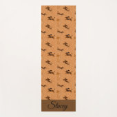Brown and Tan Dachshund Yoga Mat (Voorkant)