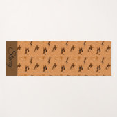 Brown and Tan Dachshund Yoga Mat (Voorkant (horizontaal))
