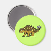 Brown Ankylosaurus Magneet (Voorkant / Achterkant)