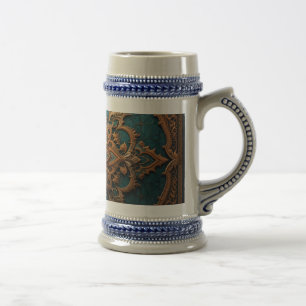 Brown-Aqua Elegance Bierpul