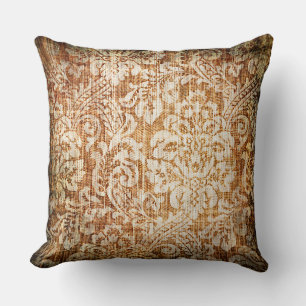 Brown Arabesques Pillow Kussen