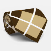 Brown Argyle Stropdas (Opgerold)