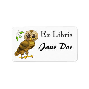 Brown Athenian Owl Etiket