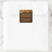 Brown Autumn Maple Leaves Herfst Dank u Sticker (Tas)