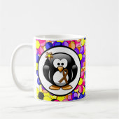 Brown Awareness Ribbon Penguin Koffiemok (Links)