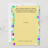 Brown Baby Boy Shower Uitnodiging of Aankondiging (Achterkant)