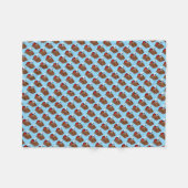 Brown Bag Sack School Lunch Lady Teacher Cafeteria Fleece Deken (Voorkant (Horizontaal))