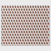 Brown Bag School Lunch Apple Melk Leraar Cadeaupapier (Vlak)