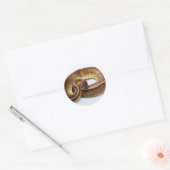 Brown Ball Python Rusting Ronde Sticker (Envelop)