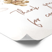 Brown Balloon Beer Bedankt voor het komen Poster (Hoek)